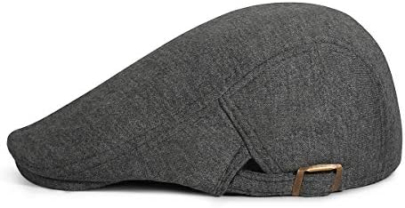 WETOO Men's Flat Cap Gatsby Newsboy Lvy Irish Hats Driving Cabbie Hunting Cap