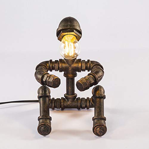 Lampe de table tuyau d'eau rétro industriel GZ pour bar et café