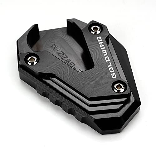 MOWOK Fit For Goldwing GL1800 2002-2017 and 2018-2025 Goldwing GL1800 1800 Motorcycle Side Stand Extension Kickstand foot Pad (Year 2018-2025 (Black))