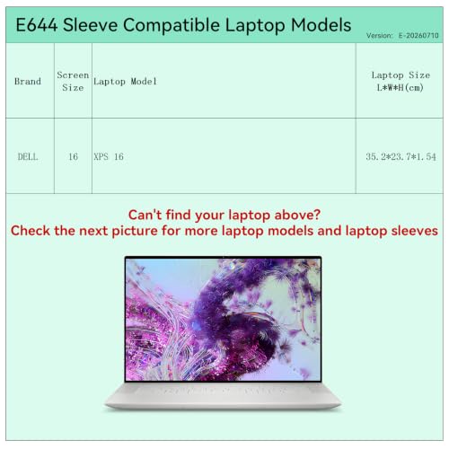 Image of Smatree Laptop Sleeve for 16 inch DELL XPS 16 | Protective Laptop Case with Pocket (E644)
