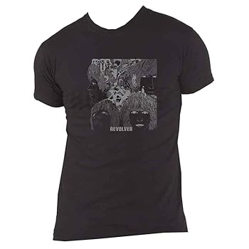 Amazon.com: The Beatles T Shirt Revolver Reverse Album Cover