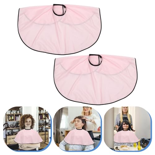 Capa para corte de cabello SHERCHPRY 2 piezas rosa miniatura 7