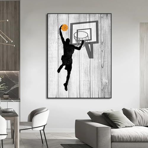 Tableau basket-ball moderne impression haute definition triptyque