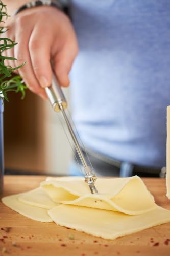 RÖSLE Käseschneider mit Draht und Gabel für Schnittkäse, Edelstahl 18/10 – Ansicht 6