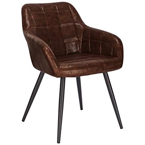 Silla de Comedor WOLTU Nordicas Vintage con Reposabrazos Cover