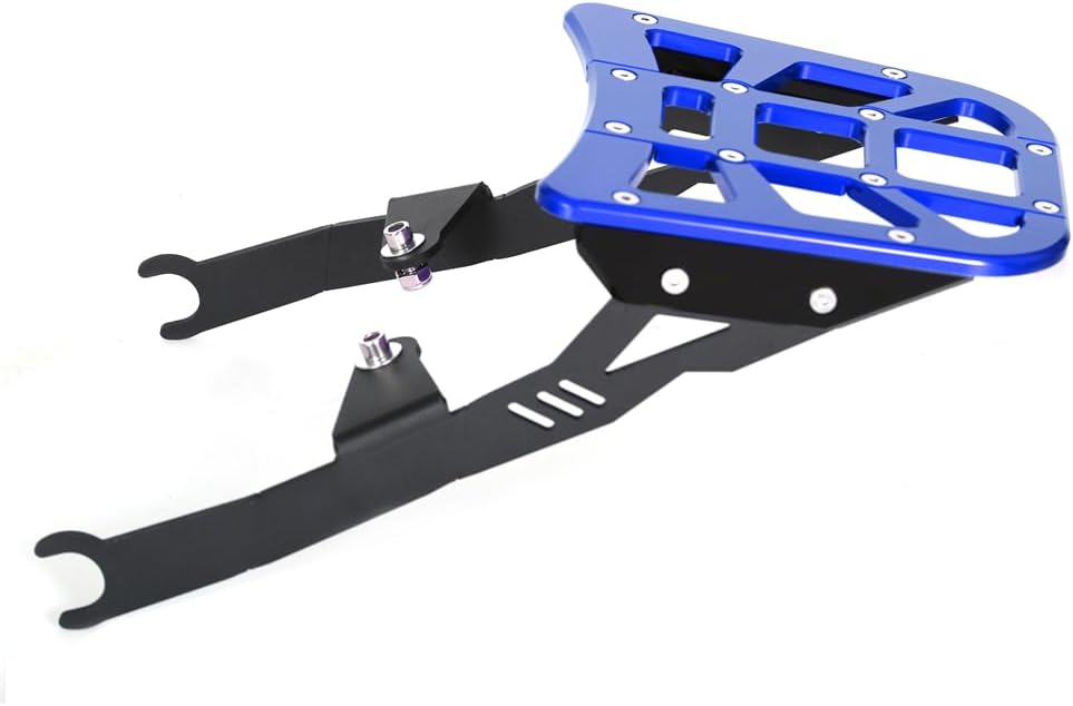 Monkey125 Rear Seat Top Tail Rack Luggage Storage Cargo Holder Plate Compatible for Monkey 125 2018-2024 CNC Motorcycle Rear Seat Extension Plate (Blue)