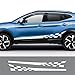 XIAOZHIWEN Autocollants côté Portes de Voiture compatibles avec Nissan 370Z Titan Livina Navara Elgrand 35 0Z NV200 Sylphy Qashqai Juke Micra Leaf Rogue hnxzw (Color : 1)