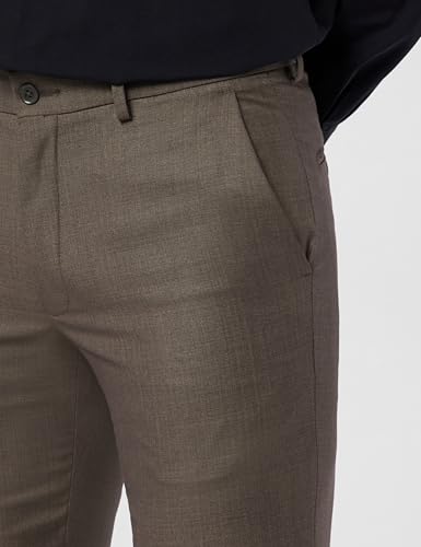 Image of Van Heusen Men's Fashion Formal Mid Rise Slim Fit Premium Formal Trousers | Superior Comfort | Auto-Flex Waist Band | Soft Touch