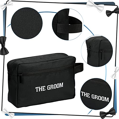 Kacctyen 10 Set Groomsmen Gifts Men Toiletry Bags Men's Travel Shaving Kit Oxford Cloth Travel Bag Toiletry Case Pouch Gifts for Wedding Bachelor Party Favors3