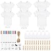 60/110/220 Pcs DIY Baby Bibs Bodysu...