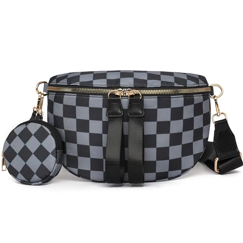 MYHOZEE Bauchtasche Damen Crossbody Bag Umhängetasche Handtasche Brusttasche Beltbag Damen klein gürteltasche Sporttasche Geeignet Kostenlose kleine Handtasche für Sport, Campusleben, Einkaufen