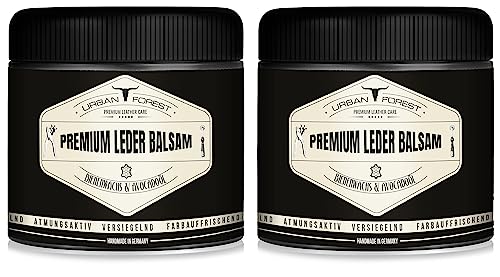 URBAN FOREST Entretien du Cuir pour Voitures, Meubles, Vestes, vêtements de Moto, Sacs à Main, canapés en Cuir, Chaussures, selles de Cheval, Graisse pour Cuir,...