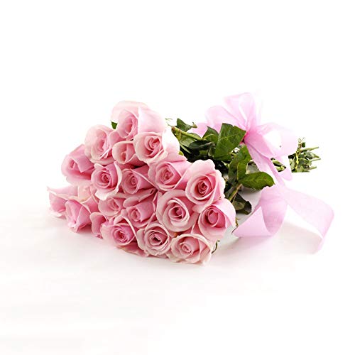 image for LIUYAXI Solid Color Double Faced Pink Satin Ribbon 7/8