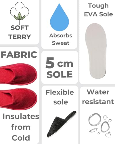 Image of Travelkhushi Unisex House Slippers For Winter & Summer Carpet Slippers for Bedrooms Indoor Home Slipper Comfy Soft Cozy Flip Flops