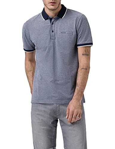 Pierre Cardin Polo Bicolore, Dark Sapphire, XL Homme