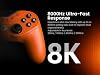 GameSir Tarantula 8K Controlador Esports con Cable para PC Windows | Frecuencia de sondeo de 8000Hz, Palancas TMR Gen-2, Gatillos Hall Effect, 9 Botones Macro Remapeables, Giroscopio de Seis Ejes, Iluminación RGB 6
