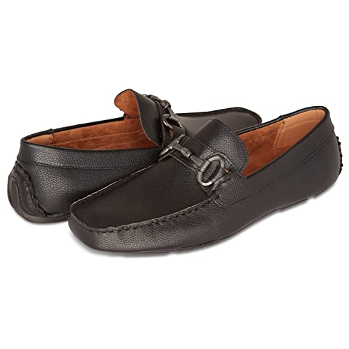 Kenneth Cole REACTION Men's Dawson Bit Driver Driving Style Loafer, Black, 83