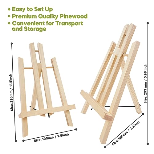 CONDA 6 Pack 11.8 Tabletop Easel, Portable AFrame