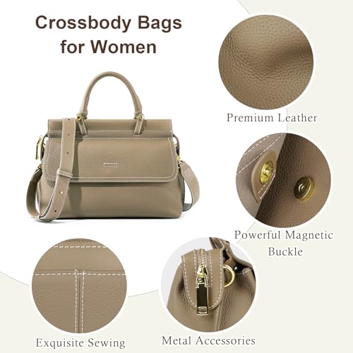 Genuine Leather Handbags for Women, Crossbody Handbags Large Capacity Shoulder Bags2