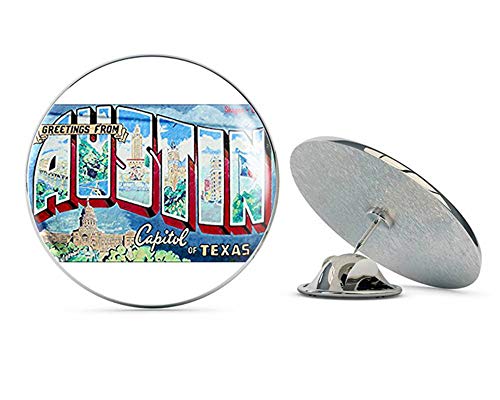 Austin Texas Wall Mural (City Postcard Texas Capital) Metal 0.75