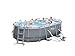 BESTWAY 56620 - Piscina Desmontable Tubular Power Steel Oval 427x250x100 cm Depuradora...