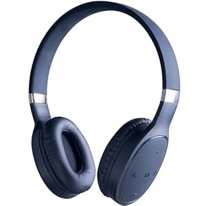 Outdoor Tech – Komodo Over-The-Ear Bluetooth Headphones, Marine Blue – Wired and Wireless, Touch Controls for Music, Microphone, and Answering Phone Calls