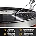 Tellegloww 2 Set Vinyl Record Cleaning Arm Anti-static Brush for Records Cleaner Antistatic LP Cleaning Brush with Carbon Fiber Center Bristles for Turntables LP Accessories