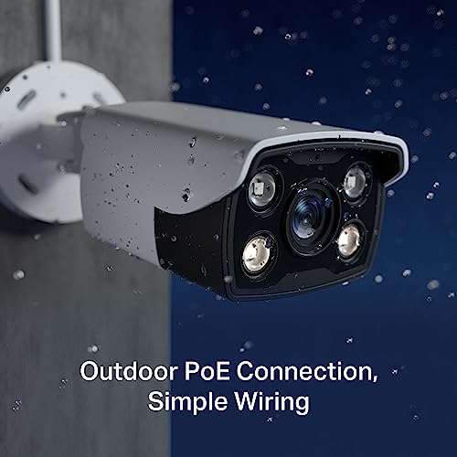 Image of TP-Link VIGI C340 VIGI 4MP HD Outdoor Full-Color Bullet Network Camera | CCTV Wired Security Camera | Smart IR | Waterproof IP66 | H.265+ | Smart Detection | 2.8mm Lens