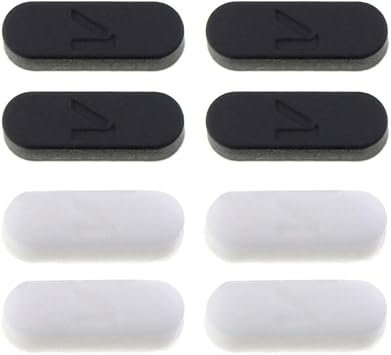 4pcs Rubber Housing Case Rubber Cover Foot Pad Replacement for Xbox 360 for Xbox One Xbox Series X S White