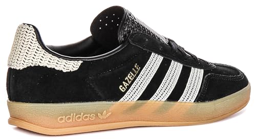 adidas Adidas Originals Gazelle Indoor Womens Sneaker (Core Black Wonder White, 8)