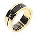Smart Ring Fitness Tracker, Touch Control Health Tracker Ring, Body Temperature Sleep Monitor with High Water, for All Kinds of Weather Conditions (Size 9)