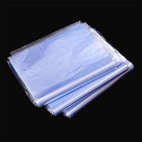 Image of Shrink Wrap Bags, 300Pcs 4.7 x 6.7 Inch Heat Seal Clear PVC Shrink Bags for Wrapping Soap, Bath Bombs, Candles, Bottles, Jars and Small Gifts