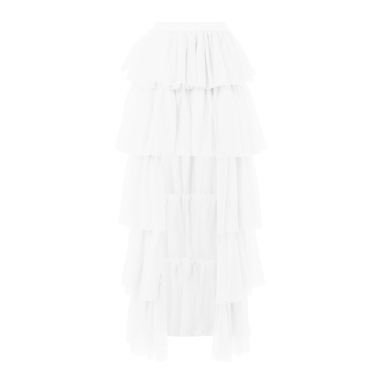 Generisch Tüllrock Damen A-Linie Knie Länge Unterrock, Damen Tüllrock Tutu 50er Vintage Ballet Blase Tanzrock Tutu Damenrock Tanzrock Tütü Kurz Rock Rockabilly Petticoat FüR Karneval Partykleid