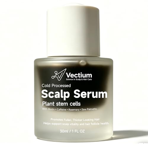 Scalp Serum with Apple Stem Cell, Caffeine, Biotin, Niacinamide & Polygonum Multiflorum | Light Scalp Treatment Infused with Ginseng, Rosemary, Saw Palmetto | Scalp Care for All Hair Types, 1 Fl Oz