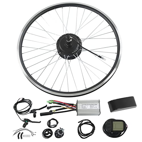 Kit de controlador de bicicleta eléctrica Motor de motor volador giratorio Rueda de 26 pulgadas LCD5 METER Kit para conversión Aleación de aluminio Rueda de aleación Controlador