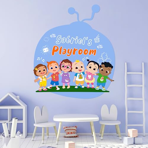 Vinilo Decorativo CoComelon Personalizable para Niños