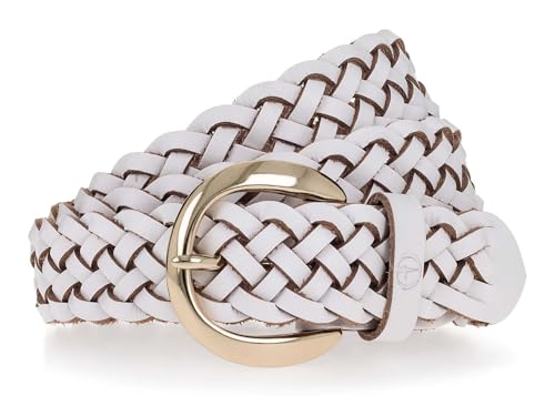 Ceinture Tamaris en cuir blanc W120 pour vos tenues d'été