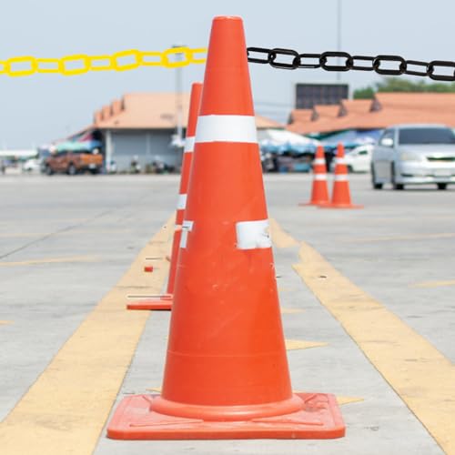 SOLUSTRE Corrente De Barreira De Segurança De Plástico Corrente De Segurança De Cautela Para Control