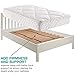 DMI Foldable Box Spring, Bunkie Board, Bed Support Slats for Support to Streamline and Minimize the Bed, No Assembly Needed, Full Size, 60 x 48