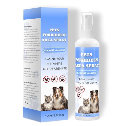 Dog Not Here! Pet Training Solution – Prevents Chewing, Licking & Peeing – Helps Pets Learn Where Not to Urinate – Safe for Indoor and Outdoor Use – 5.92 fl oz