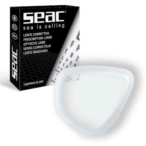Lente graduada SEAC transparente para gafas de buceo y snorkel 2