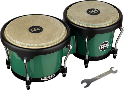 Image of Meinl Percussion Bongo Drum Set with Durable Synthetic All-Weather Shells, Journey Series aa‚¬a€ NOT Made in China aa‚¬a€ Natural Buffalo Skin Heads, 2-Year Warranty (HB50FG)