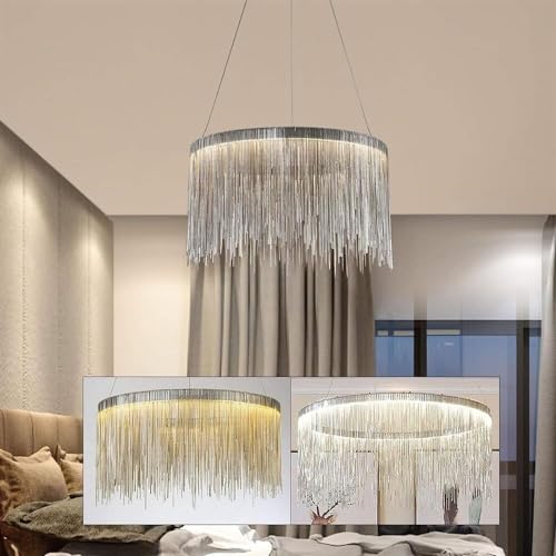 Suspension en cristal moderne de 40cm avec intensité variable à 3 couleurs - 4