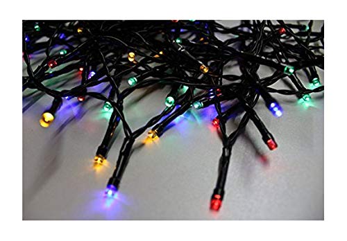 100 Multi-Coloured LED Outdoor Waterproof Battery 8 Multi-Function with Timer String Lights Xmas Garden Christmas Party Fairy