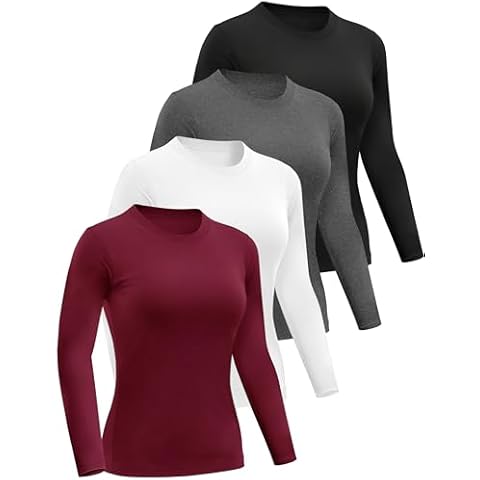 Dalavch Women's Long Sleeve Fitted Tops Cover