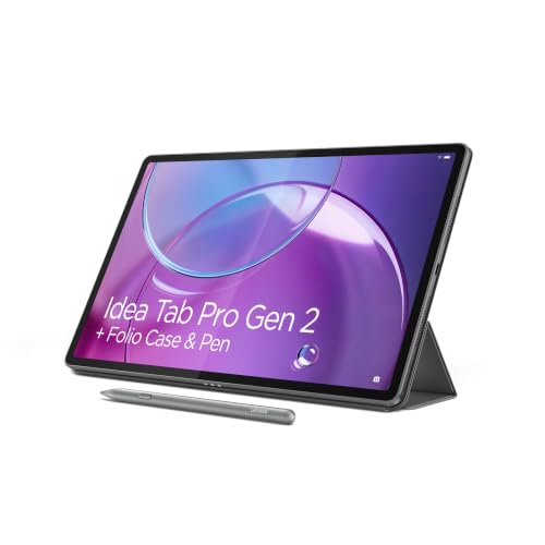 Image of Lenovo Idea Tab Pro Gen 2 Tablet + Pen & Folio Case - 13″ 3.5K IPS Touchscreen Display - 144Hz - Qualcomm Snapdragon 8s CPU - 8GB Memory - 128GB Storage - Integrated Qualcomm Adreno 825 GPU