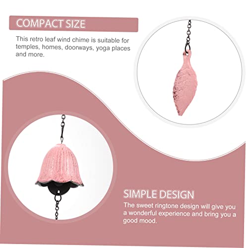 Carillon à vent cloche suspendu extérieur en fer pour balcon et jardin - 7