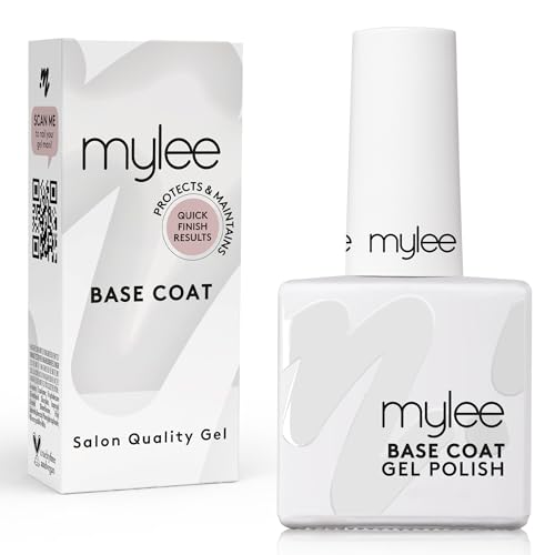 Mylee Base Coat para Esmalte de Uñas en Gel 10ml, Manicura, Pedicura UV/LED