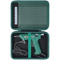 Aenllosi (Nur Koffer) Hartschalenkoffer Kompatibel mit Bosch Klebepistole PKP 18 E, Netztasche zur Aufbewahrung von Bosch Klebestick Transparent oder Anderem Zubehör, Schwarz