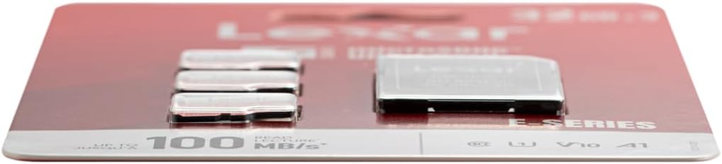 41sCBcUEQSL._AC_SL1500_ Lexar 32GB Micro SD Card, MicroSDHC Memory Card + SD Adapter, microSD Card Read Speed Up to 100MB/s, A1, U1, C10, V10, TF Card Pack of 3 Cards + 1 Adapter